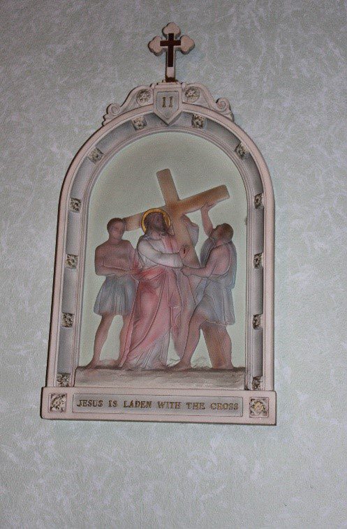 The second chapter sculpture of the Station of the Cross