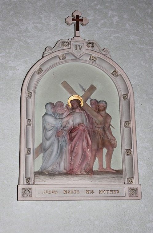 The forth chapter sculpture of the Station of the Cross